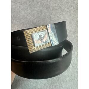 YSL Reversible Leather Belt Vintage Minimalist Preppy Old Money